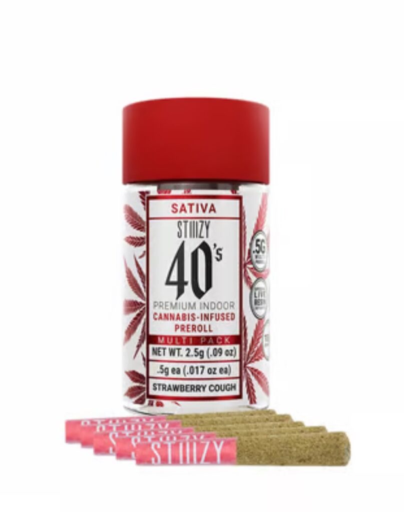 STIIIZY 40's INFUSED STRAWBERRY COUGH SATIVA