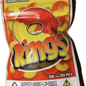 Peach Rings Edibles  500mg