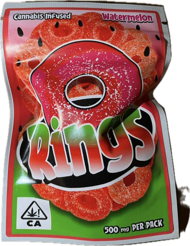 Watermelon Edibles Fresh Cut Watermelon 500mg